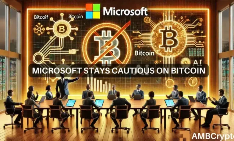 Microsoft stays cautious on Bitcoin 1000x600