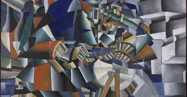 The Knife Grinder Principle of Glittering by Kazimir Malevich