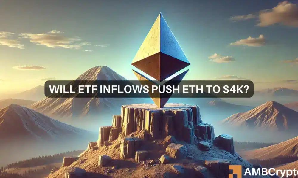 Will ETF inflows push ETH to 4k