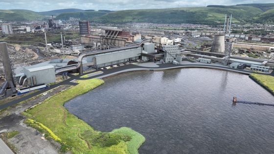 Tata Steels Port Talbot steelworks