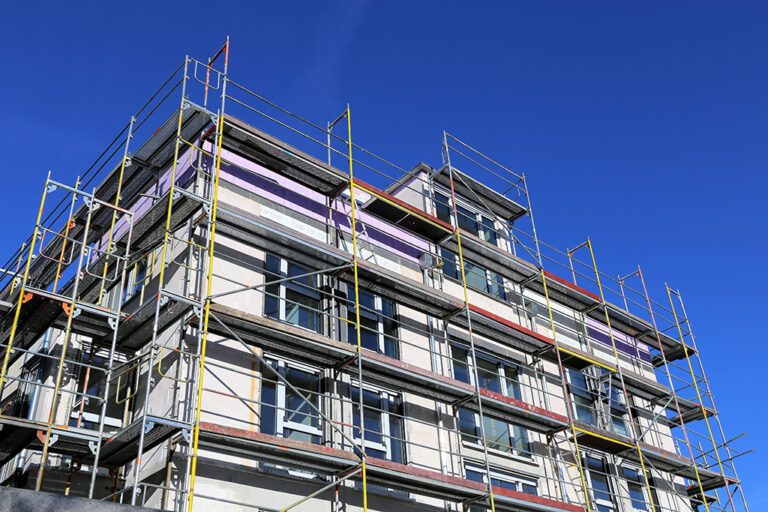 Housing repair maintenance scaffolding