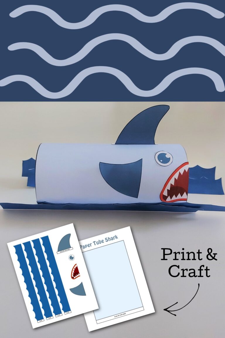 Paper Tube Shark Craft