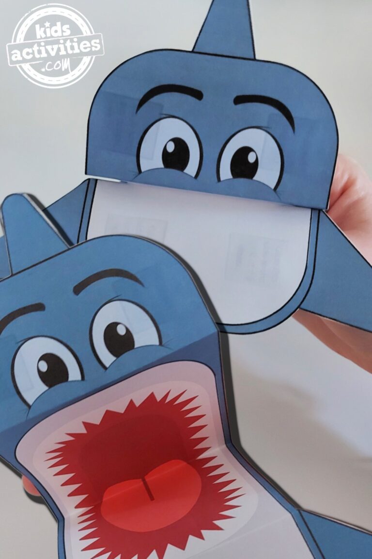 Printable shark craft